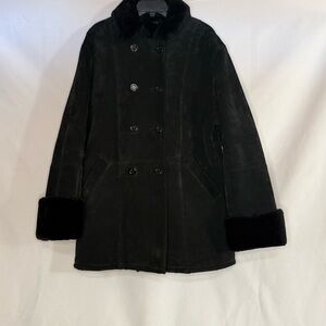 Vintage Dimensions New York Women’s Genuine Leather Coat – Lined – Medium – EUC